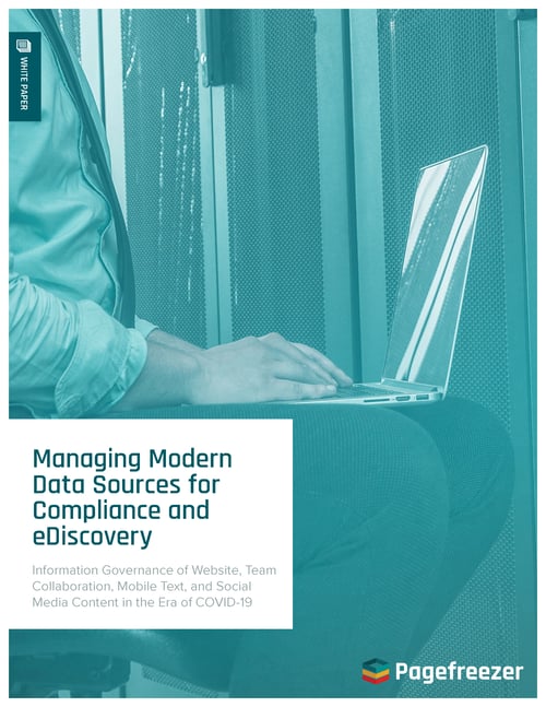 Managing Modern Data Sources for Compliance and eDiscovery